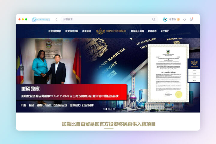 WordPress投资移民主题开发
